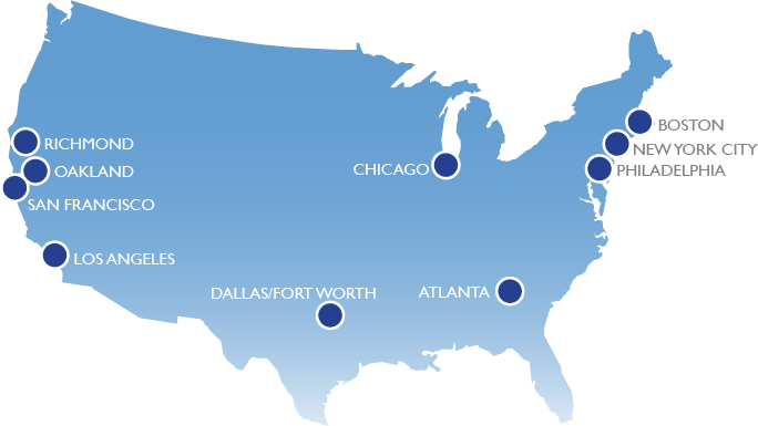 Map of Bridges Locations 2024